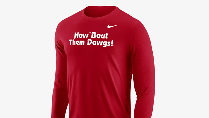 Georgia Men's Nike College Long-Sleeve T-Shirt